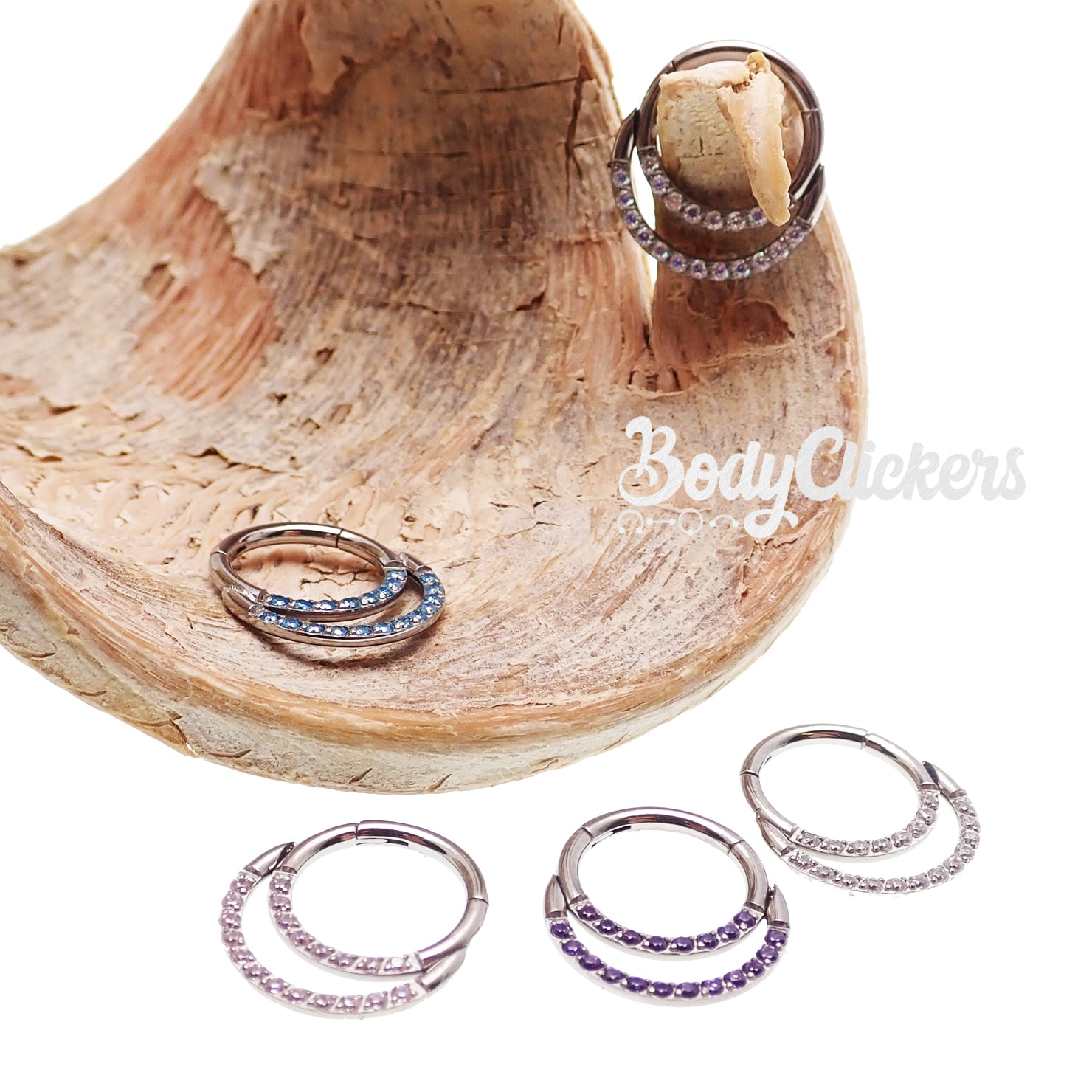 Double Crystal Titanium Clicker 16g