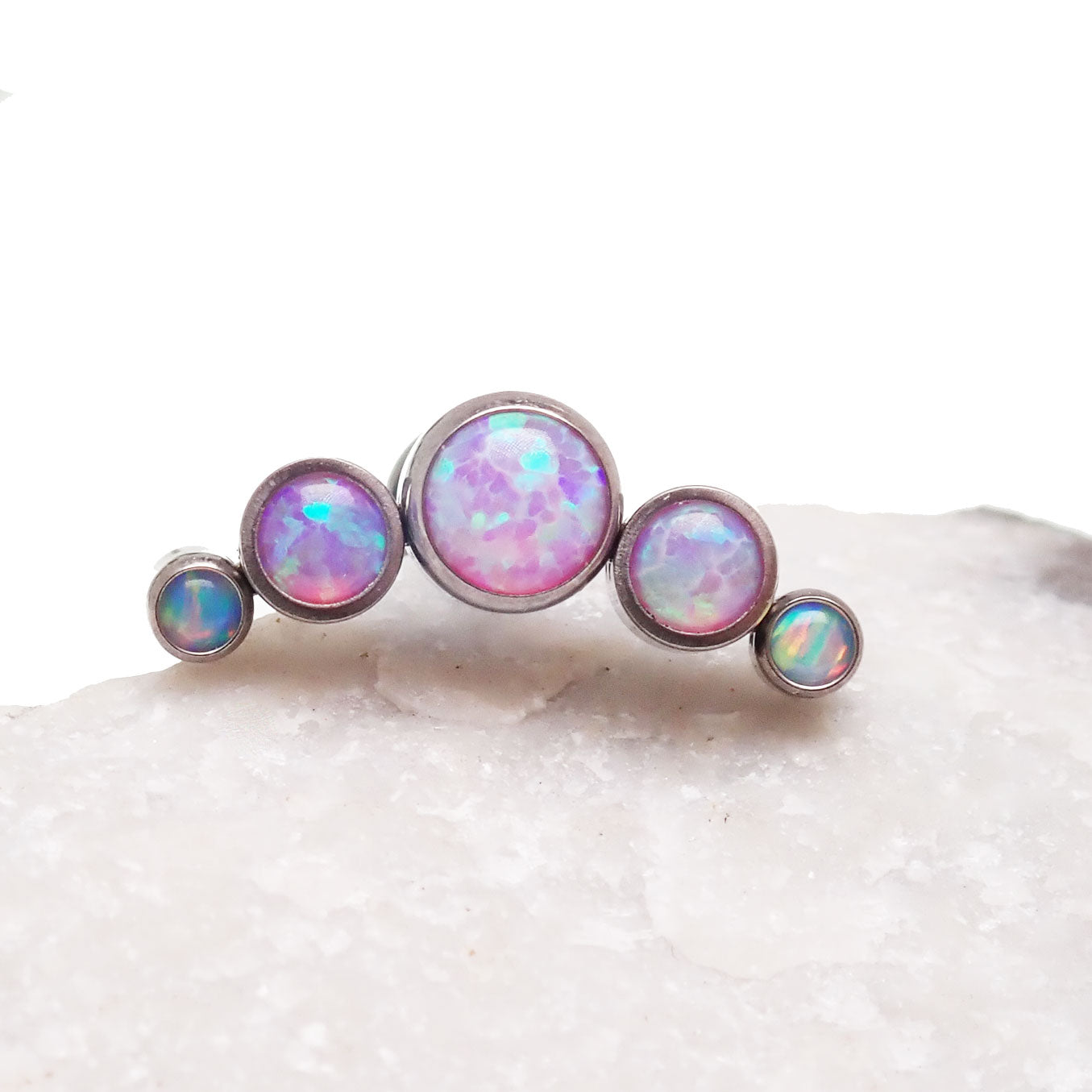 Bubblegum Cluster Flat Back 18g, 16g, 14g