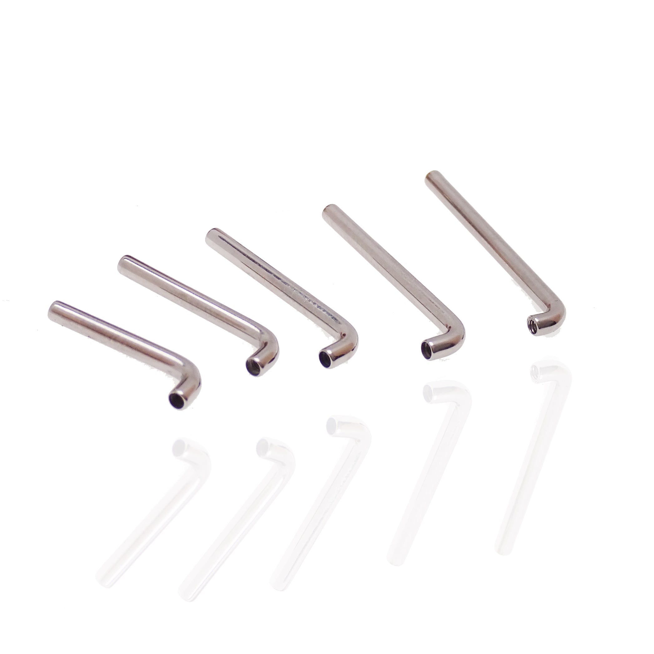 14g J bar Christina Piercing (1.2mm thread) - Body Clickers Body Jewelry