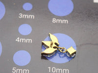 Small Flower Dangle Titanium Flatback - 18g, 16g, 14g - Body Clickers Body Jewelry