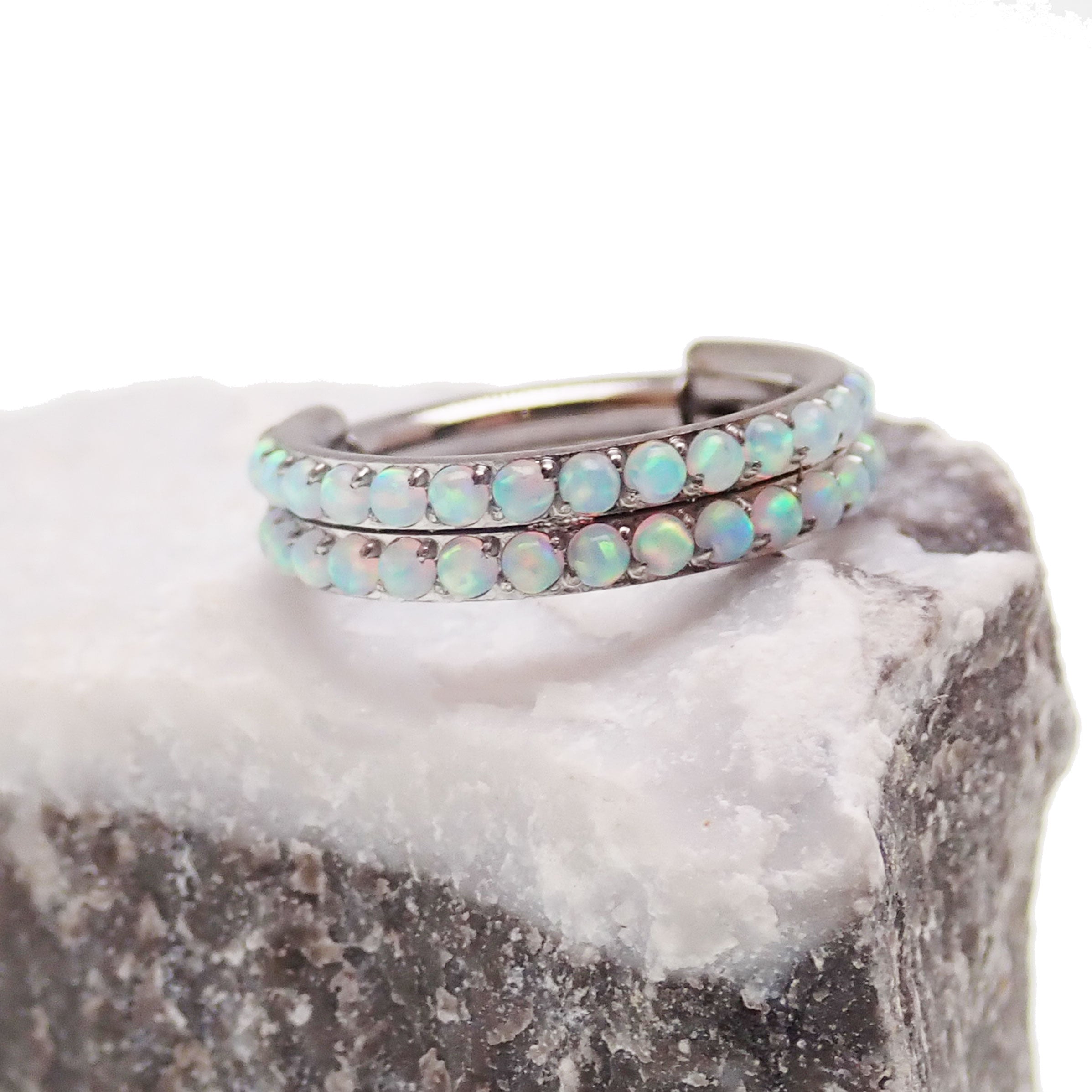 Double Row Opal Clicker 16g