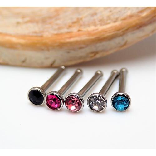 18g -1.0mm combo surgical steel nose stud bones - pure piercings