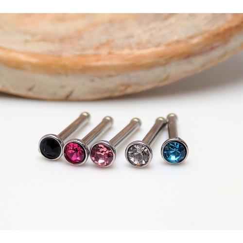 18g -1.0mm combo surgical steel nose stud bones - pure piercings