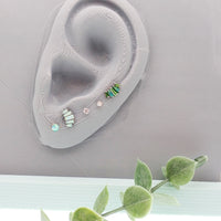 Marquise Opal Flatback Piercing 18g, 16g, 14g - Body Clickers Body Jewelry