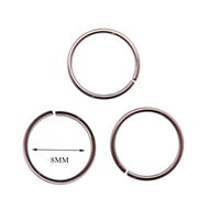 Set of 3 Seamless Steel Pull-Apart Rings 20g