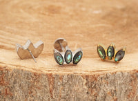 Alabone Shell Lotus Push Fit Flatback Titanium 20g, 18g, 16g, 14g - Body Clickers Body Jewelry