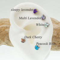 Mini Opal Crown Titanium Push Fit Piercing - 20g, 18g, 16g, 14g - Body Clickers Body Jewelry