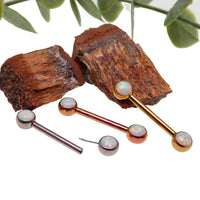 Opal Push Fit Nipple Bars 14g, 16g