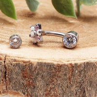 Titanium Interchangeable Belly Ring 14g - Body Clickers Body Jewelry