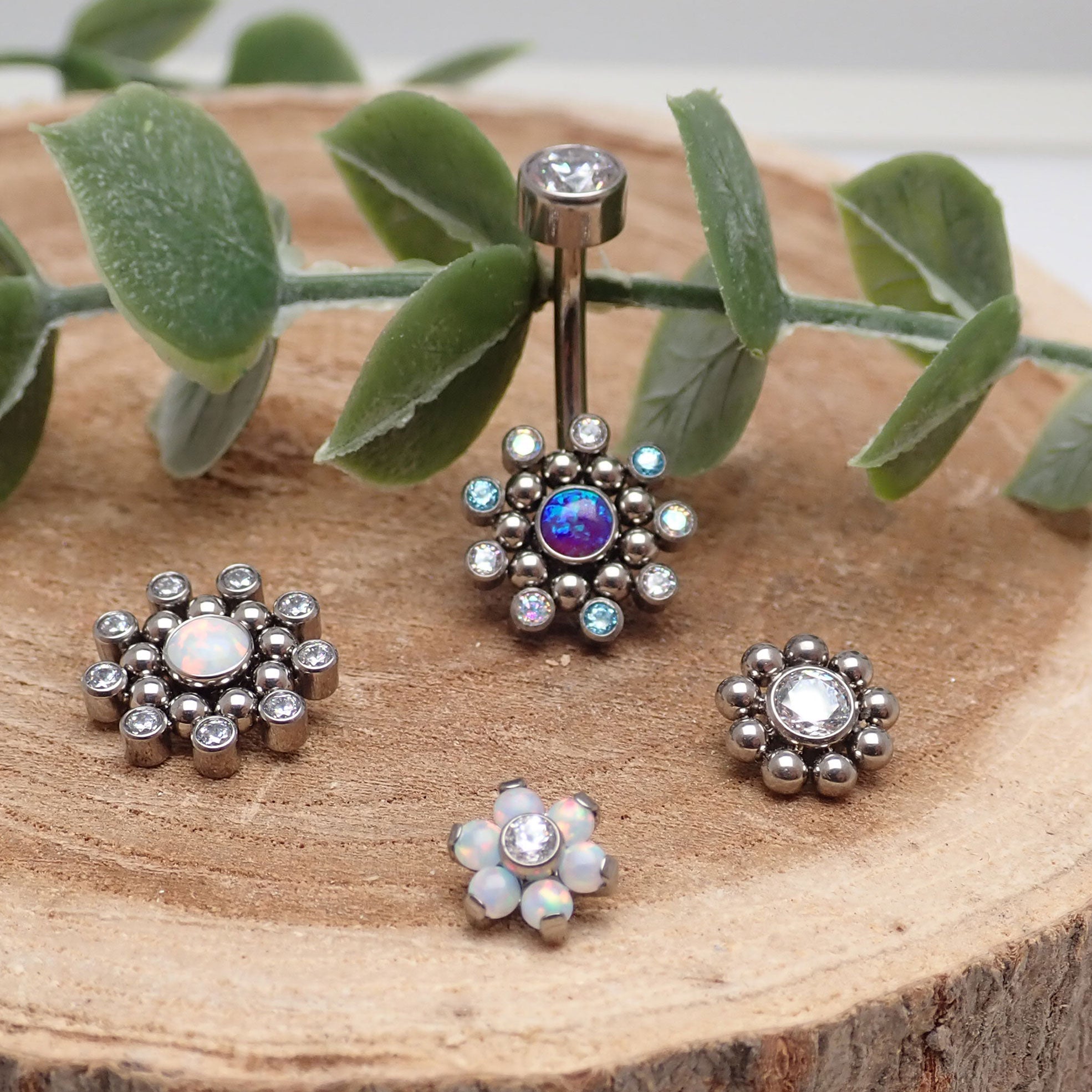 Titanium Interchangeable Belly Ring 14g - Body Clickers Body Jewelry
