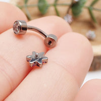 Titanium Interchangeable Belly Ring 14g - Body Clickers Body Jewelry