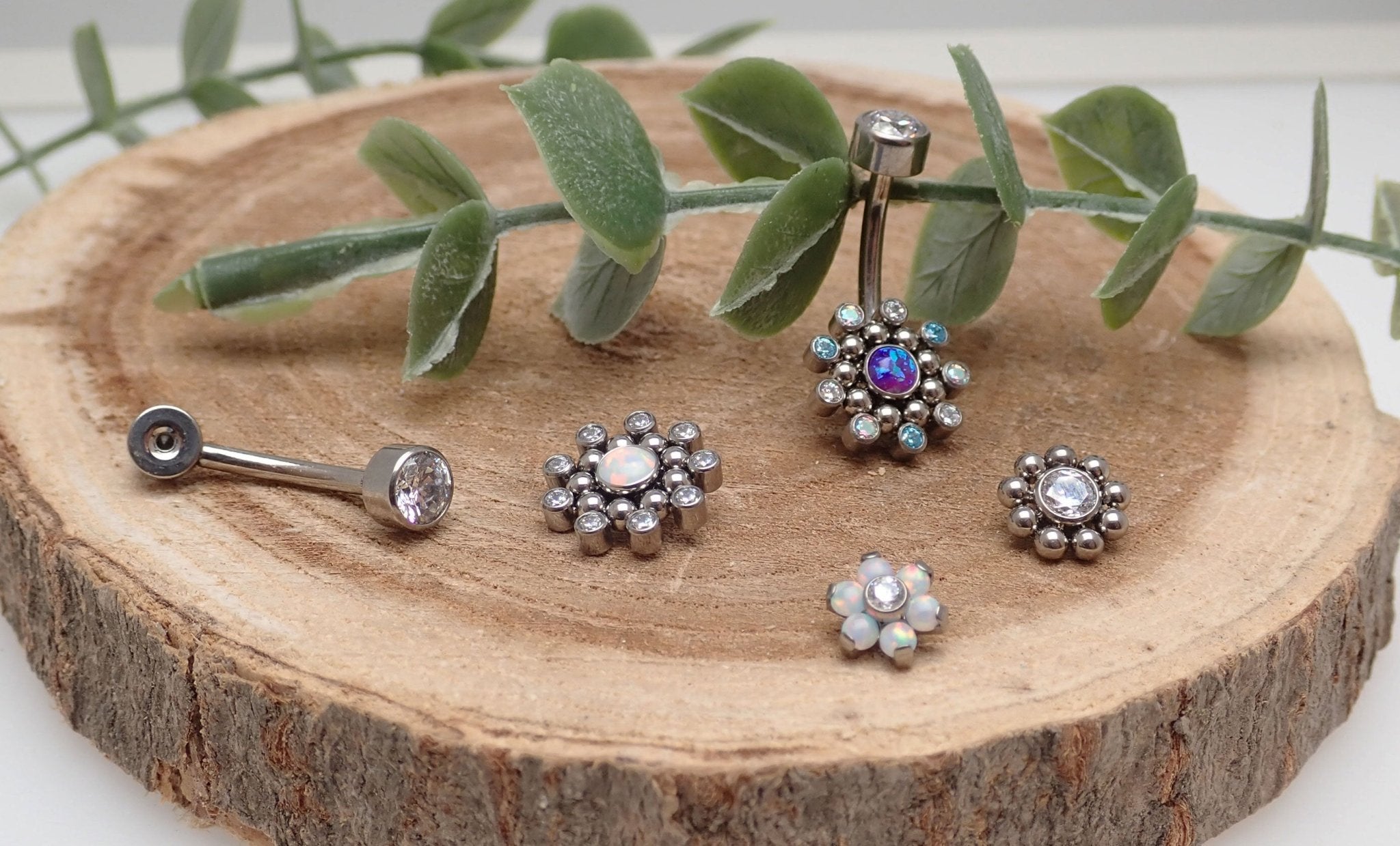 Titanium Interchangeable Belly Ring 14g - Body Clickers Body Jewelry