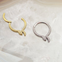 Snake Titanium Septum - Daith clicker 16g 8mm - Body Clickers Body Jewelry