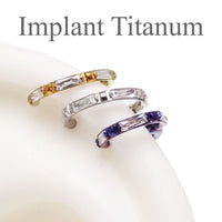 Front-Inlaid Square Zircon Clicker 16g