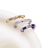 Front-Inlaid Square Zircon Clicker 16g