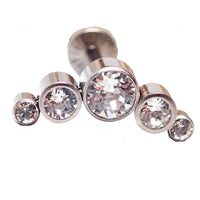 Clear CZ Titanium Cluster 18g, 16g, 14g