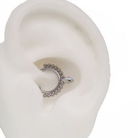 Beaded Teardrop Clicker Ring 16g
