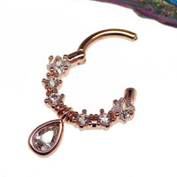 Tear Drop Septum Clicker 16g
