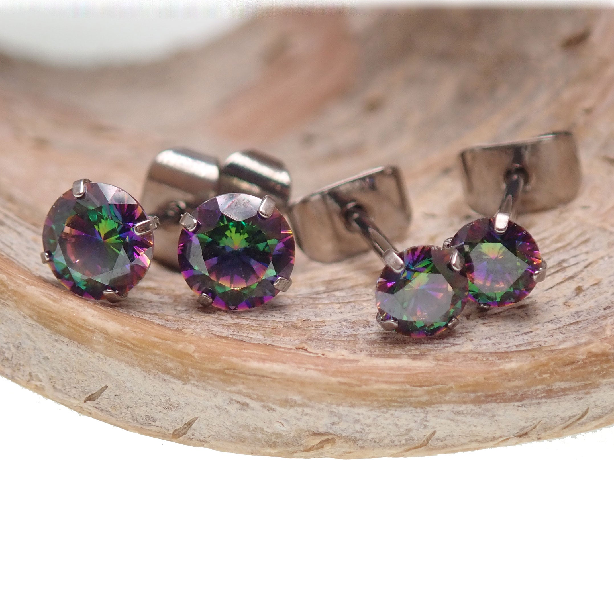 Titanium Earrings VM Crystal