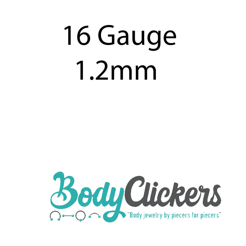 16g / 1.2mm – Body Clickers Body Jewelry