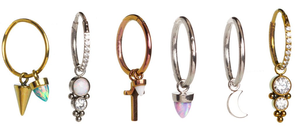 Charms & Hoops from Halobes - Body Clickers Body Jewelry