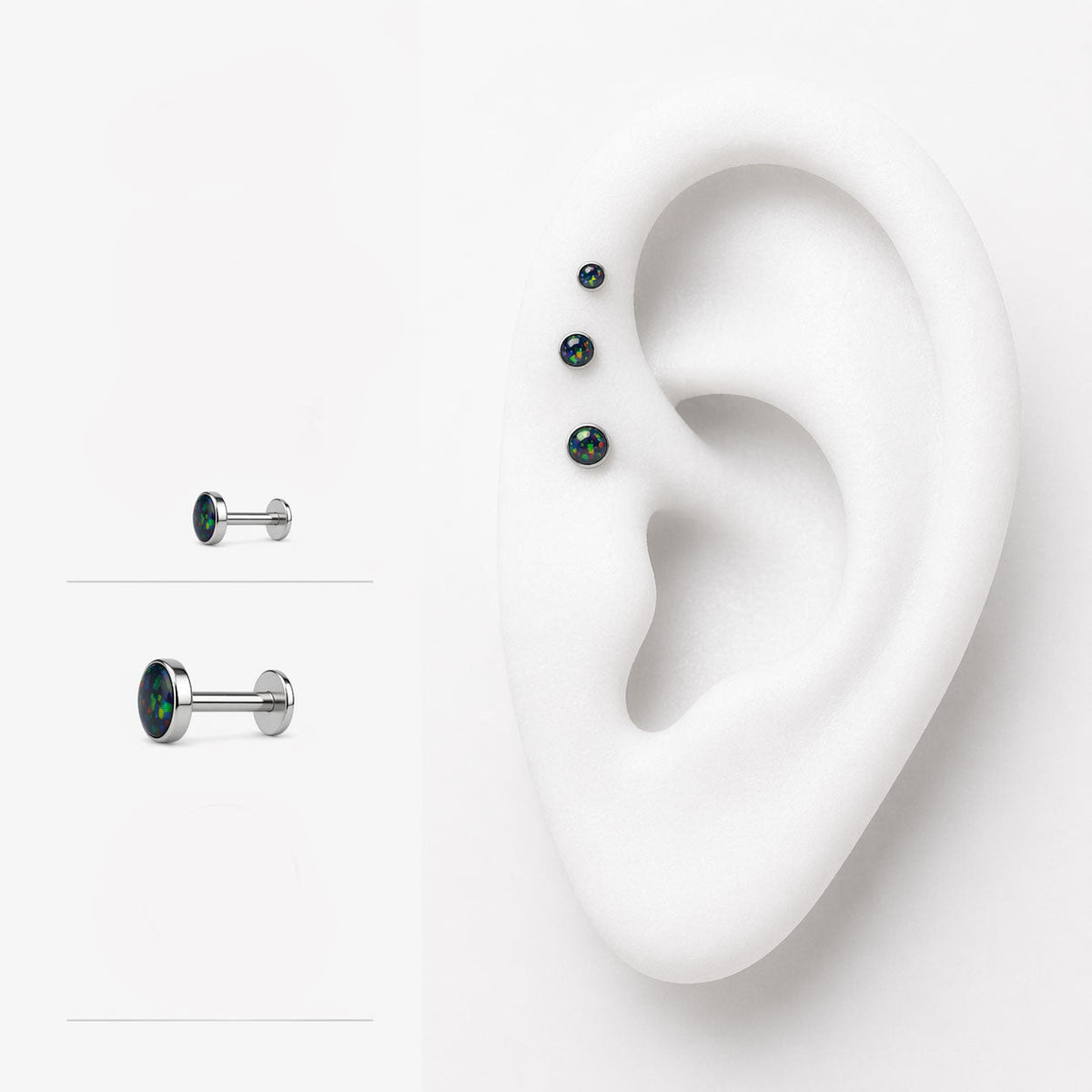 Triple Forward Helix - Body Clickers Body Jewelry
