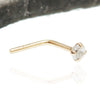 14K Nose piercing 2mm CZ