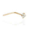 14K Nose piercing 2mm CZ