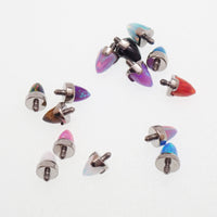 Implant Titanium Replacement 14g Cone ends- Opal & Natural Stone