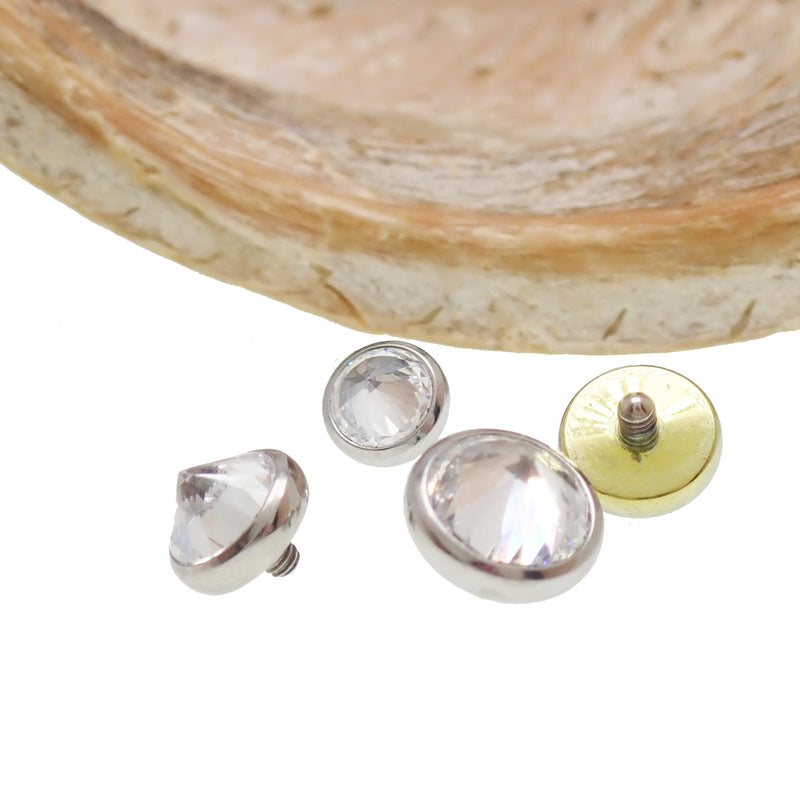 14g/1.2mm thread Internally Threaded CZ top