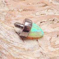 Implant Titanium Replacement 14g Cone ends- Opal & Natural Stone