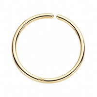 Solid 14K Gold Hoop 18g