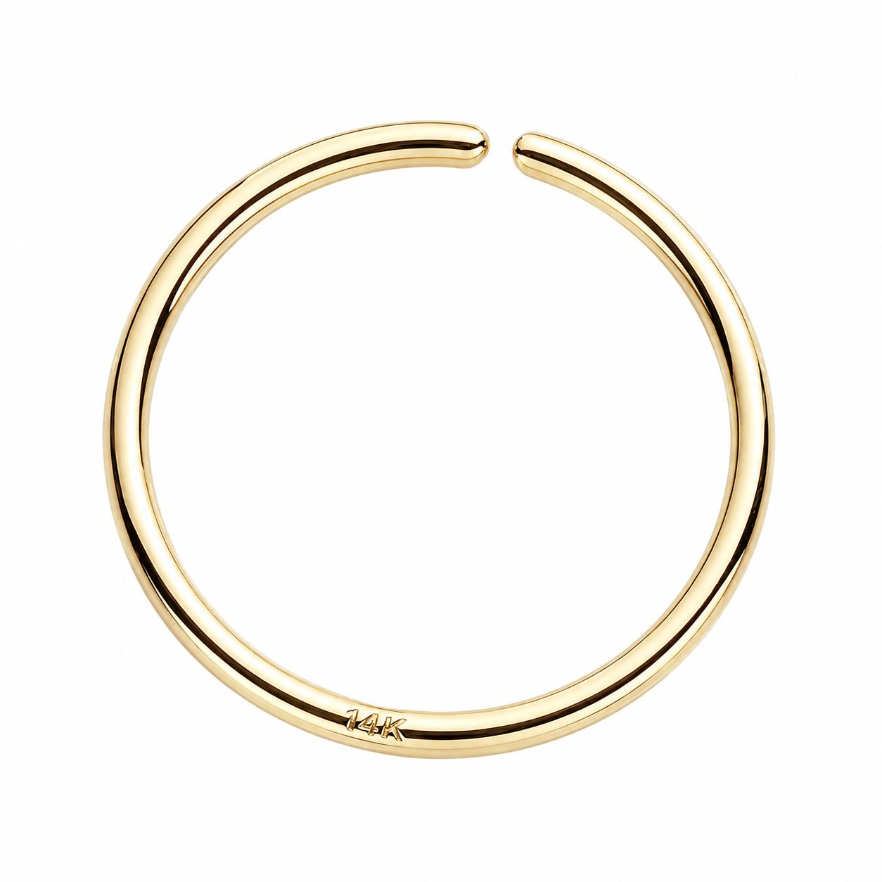 Solid 14K Gold Hoop 18g