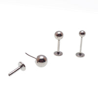 Push-Fit Implant Titanium flatback in 3mm • 4mm • 5mm Ball Sizes