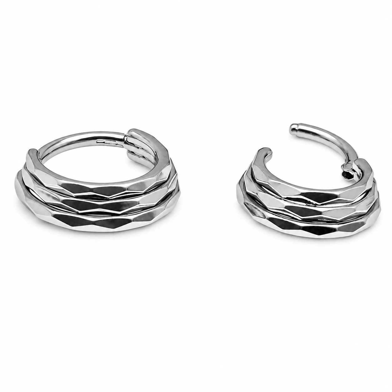 3-Stacked Beveled Clicker 16g