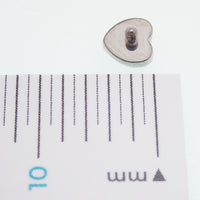 Opal Heart Dermal Top, 14g (1.2mm thread)