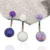 Internally Threaded titanium Opal Belly Ring