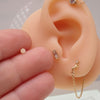 Pair Bio Flexible PTFE Labrets – Hypoallergenic Piercing Retainer 16g