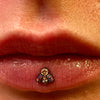 Cute Bug Opal & CZ Titanium Top Dermal 14g - Body Clickers Body Jewelry
