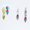 Assorted CZ Charm Colors Titanium