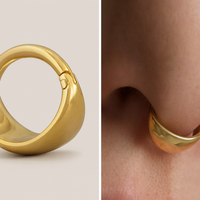 Solid Gold PVD Titanium Clicker 16G 8mm, 10mm