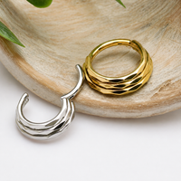 3-Stacked Beveled Clicker 16g