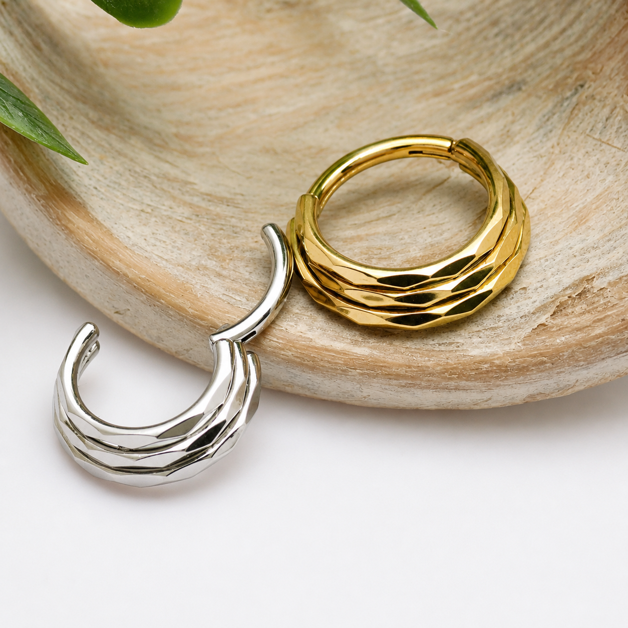 3-Stacked Beveled Clicker 16g