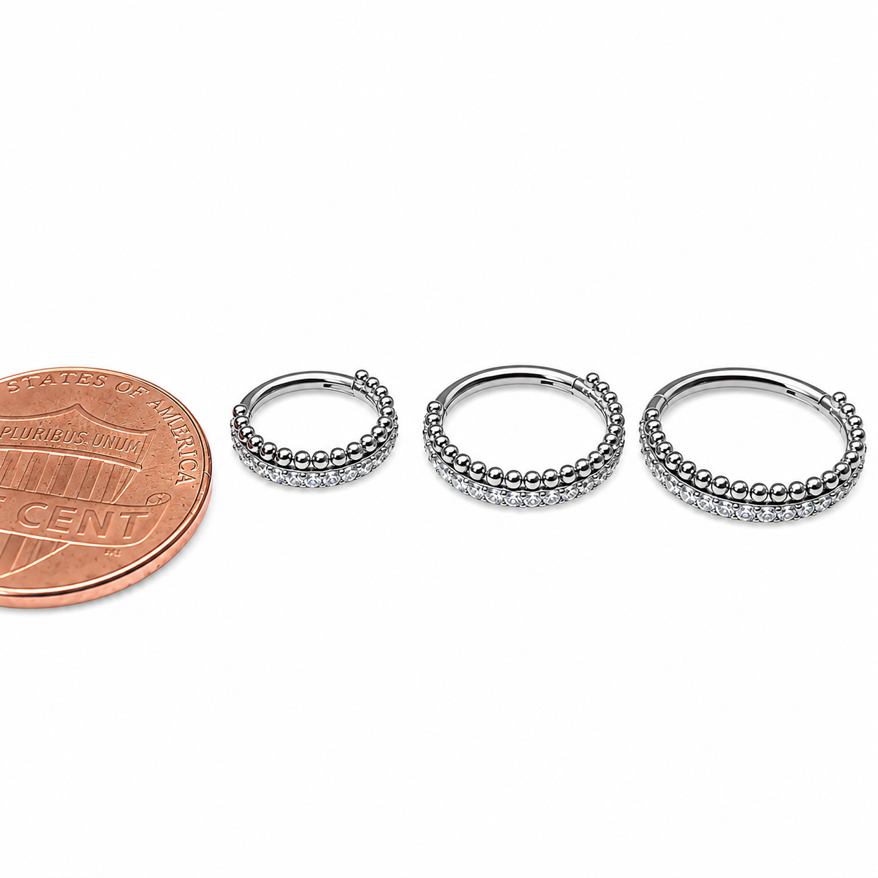 Clear Crystal & Bead Clicker 16g