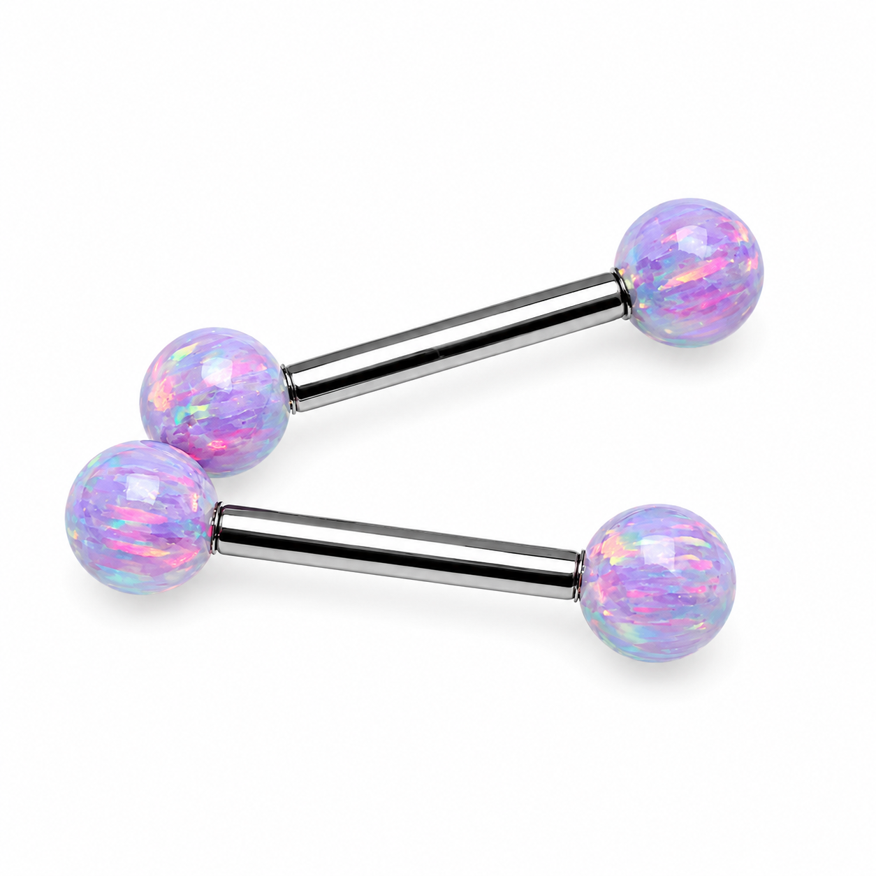 Titanium Multi Lavender Fire Opals
