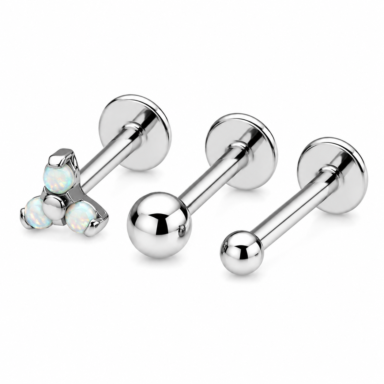 3 pack Threadless Helix piercings Implant titanium