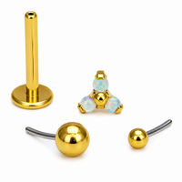 3 pack Threadless Helix piercings Implant titanium