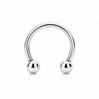 Internally Threaded- Horseshoe & Balls - 14g