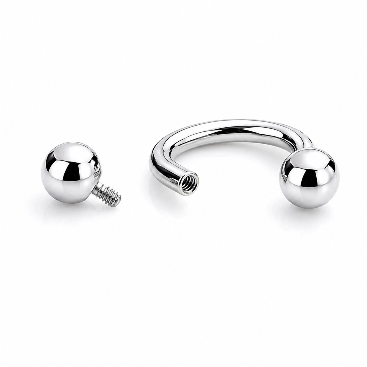 Internally Threaded- Horseshoe & Balls - 14g