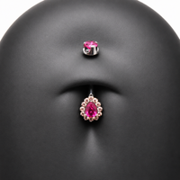 Titanium internally threaded 14g belly ring from Body Clickers Body Jewelry, showcasing smooth metal and secure threading.